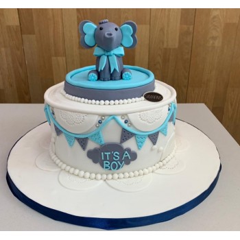 Baby Shower Fondant Cake